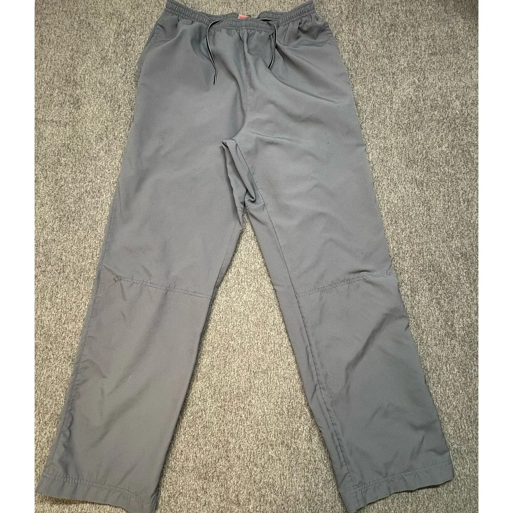 Nike‎ Team Windbreaker Track Pants Mens XL Gray Woven Relaxed Baggy 138942
